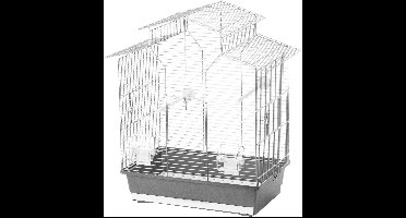Interzoo vogelkooi Iza 2 zilver/grijs Interzoo Gebr. de Boon - Gebr de boon