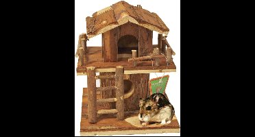 Hamsterhuis boomhut natural 22 cm Gebr. de Boon - Gebr de boon