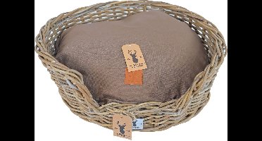 Boony Est 1941 ligkussen (Excl. Mand!) ovaal basic brown 60 cm Boony-Est-1941 Gebr. de Boon - Gebr de boon