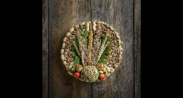 Voederkrans met pindanet en decoratie diameter 28 cm Gebr. de Boon - Gebr de boon