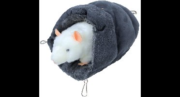 Knaagdier slaapzak pluche grijs 25 cm Gebr. de Boon - Gebr de boon