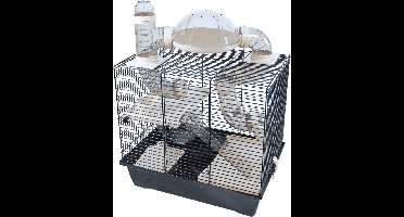 Interzoo hamsterkooi Rocky plus zwart/zwart Interzoo Gebr. de Boon - Gebr de boon