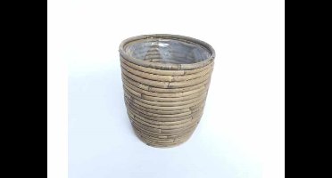 Pot rond ballon streep D24H24 cm Van der Leeden - Van der leeden