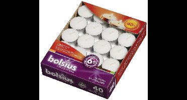 Theelichten wit 40 stuks Bolsius - Bolsius
