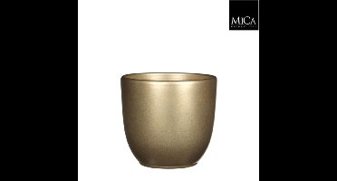 Tusca pot rond goud h13xd13,5 cm Mica Decorations - Mica decorations