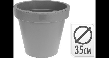 Bloempot EK Rond Diameter 35 cm Lichtgrijs VI Nampook - Nampook