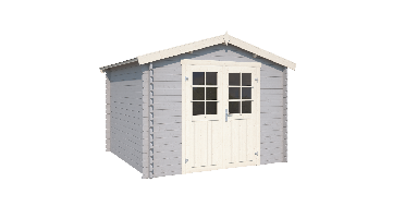 Blokhut Norah 275x275 Platinum Grey-Wit Outdoor Life - Outdoor life