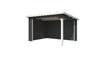 Overkapping Lara 380x275 Carbon Grey-Wit Outdoor Life - Outdoor life