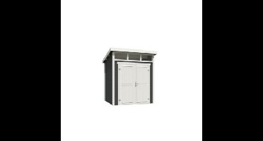 Blokhut Kibo 1 200x200 Carbon Grey-Wit Outdoor Life - Outdoor life