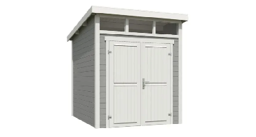 Blokhut Kibo 2 200x250 Platinum Grey-Wit Outdoor Life - Outdoor life