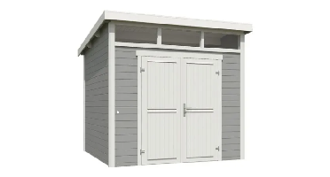 Blokhut Kibo 3 250x250 Platinum Grey-Wit Outdoor Life - Outdoor life