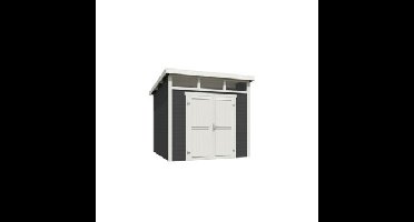 Blokhut Kibo 3 250x250 Carbon Grey-Wit Outdoor Life - Outdoor life