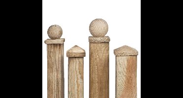 Paalornament Bol/plaat 8,0 cm Tuindeco - Tuindeco