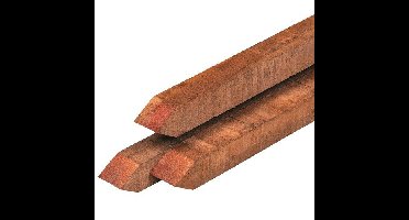 Paal hardhout met punt 6,0x6,0x200 cm Tuindeco - Tuindeco