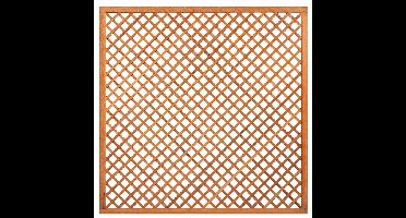Trellis diagonaal met lijst hardhout 180 cm Tuindeco - Tuindeco