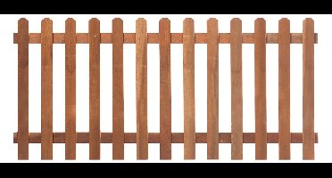 Tuinhek recht hardhout 60 cm Tuindeco - Tuindeco