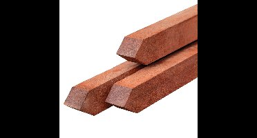 Paal hardhout met punt 6,0x6,0x75 cm Tuindeco - Tuindeco