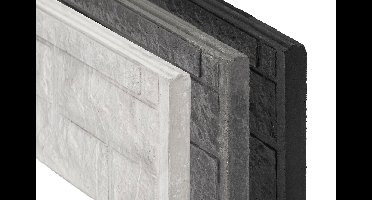 Berton Rotsmotiefplaat antraciet 184 Tuindeco - Tuindeco