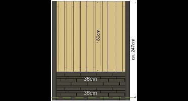 Berton sleufpaal Reest antraciet tussenmodel 316 Tuindeco - Tuindeco