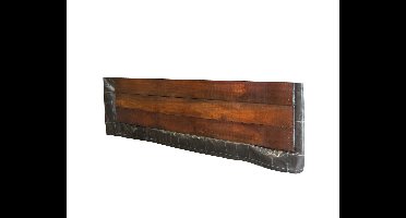 Opgeklampte schotten hardhout klasse 1 40 mm L250xH100 cm Tuindeco - Tuindeco