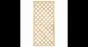Trellis diagonaal recht met rechte lijst 90 cm Tuindeco - Tuindeco