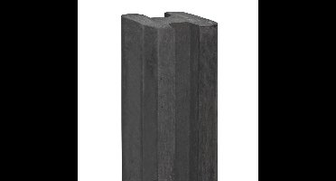 Berton-E-sleufpaal Vecht antraciet 10 x 10 x 190 cm eindmodel Tuindeco - Tuindeco