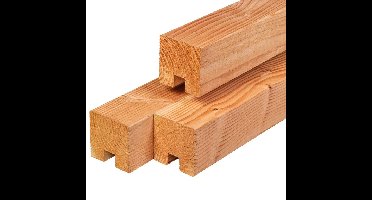Sleuf-/eindpaal douglas 11,5x11,5x300 cm Tuindeco - Tuindeco