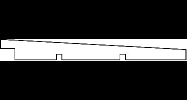Zweeds rabat Eco douglas zwart geimpregneerd 1,1/2,2x19,5x400 cm Tuindeco - Tuindeco