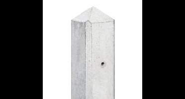 Berton paal IJssel wit/grijs tussenmodel met kabeldoorvoer 280 cm Tuindeco - Tuindeco
