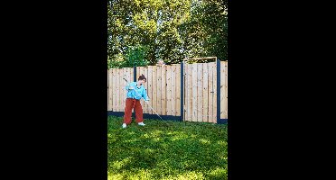 Berton paal IJssel antraciet hoekmodel 190 cm Tuindeco - Tuindeco