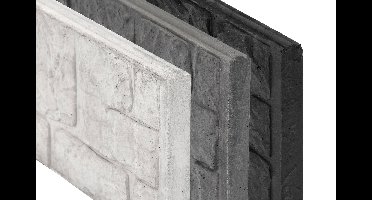 Berton Romeins motiefplaat smal antraciet 184 cm Tuindeco - Tuindeco