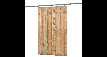 Schuifdeur groen geimpregneerd Tuindeco - Tuindeco