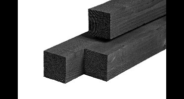 Paal douglas zwart geimpregneerd 9,0x9,0x300 cm Tuindeco - Tuindeco