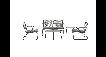 Hermes loungeset 5-dlg c.bl/rope moss gr dia. 5mm/mystic gr Garden Impressions - Garden impressions