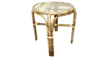 Bijzettafel Rattan dia. 50x45 cm Van der Leeden - Van der leeden