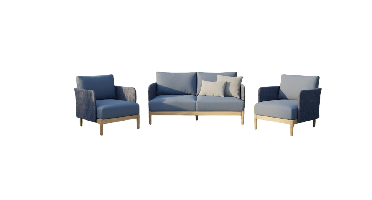 Kolbe lounge set 3pcs 2 chairs/bench 2-seater Eurofar - Eurofar