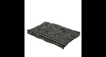 Palletkussen Zit 80x120 cm Zwart en Wit Buitengewoon de Boet - Buitengewoon de boet