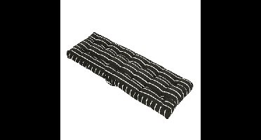 Palletkussen Rug 40x120 cm Zwart en Wit Buitengewoon de Boet - Buitengewoon de boet