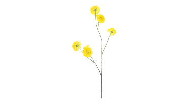 Mini zinnia spray yellow 88 cm kunstbloem Erutan Avon - Erutan avon