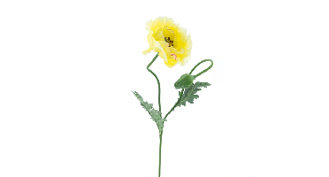 Poppy spray Casper yellow 73 cm kunstbloem Erutan Avon - Erutan avon