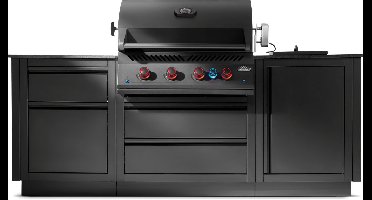 Oasis Compact mat zwart met BIG32- 1 en inbouw Sizzle Zone Napoleon Grills - Napoleon grills