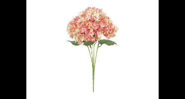 Kunstbloem hortensia 47 cm, roze/wit Buitengewoon de Boet - Buitengewoon de boet