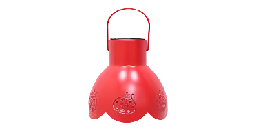 Solar lampje lieveheersbeestje rood 16x26 cm Buitengewoon de Boet - Buitengewoon de boet