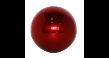 Deco Heksenbol Rood Glans Roestvrij Staal 25 cm Buitengewoon de Boet - Buitengewoon de boet