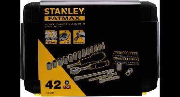 Sfm dopsleutelset 1/4 42 delig Stanley - Stanley