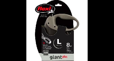 Rollijn giant plus l/8m zwart Flexi - Flexi