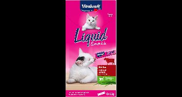 Liquid Snack rund & kattengras 6 stuks Vitakraft - Vitakraft