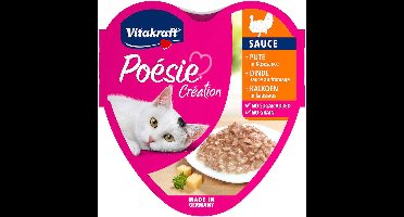 Poesie Creation kalkoen & kaassaus 85 gram Vitakraft - Vitakraft
