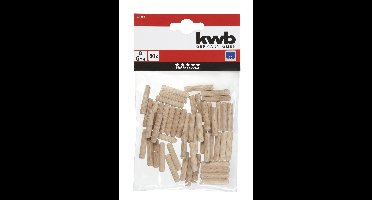 Deuvels hout 6 mm 50 st. KWB - Kwb