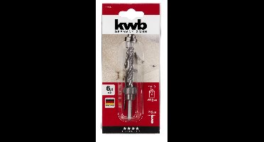 Opsteek-verzinkborenset 6.0 mm kaart KWB - Kwb